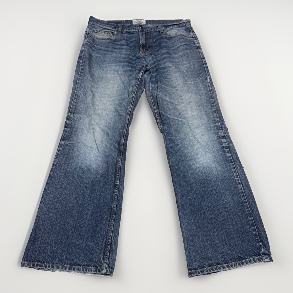 Y2K Aeropostale Driggs Slim Bootcut Jeans Mens 34x30 Medium Wash Blue Denim